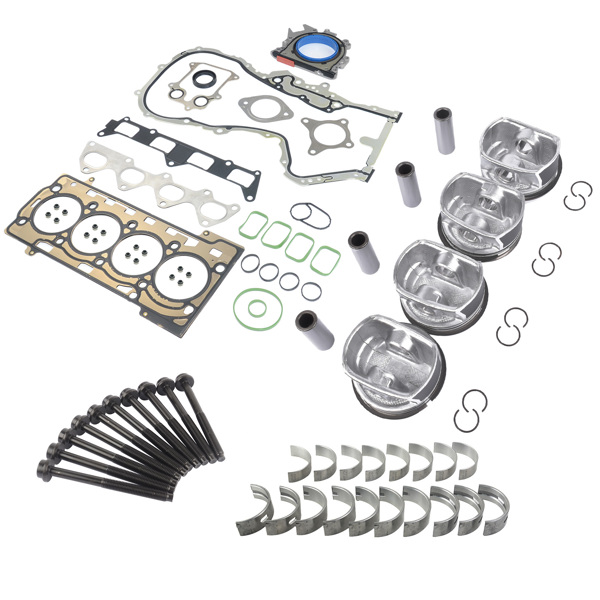 发动机大修包 Engine Pistons Head Gaskets Bearing Kit Replacement for Audi Volkswagen Jetta 1.4 TSI EA111 03C107065CK 03C198151B-1