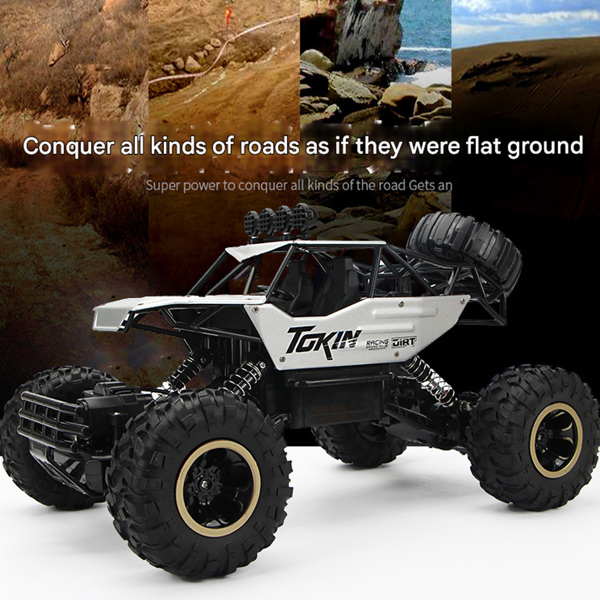 1/12 四驱遥控卡车越野车遥控履带式越野车玩具（银色）-9