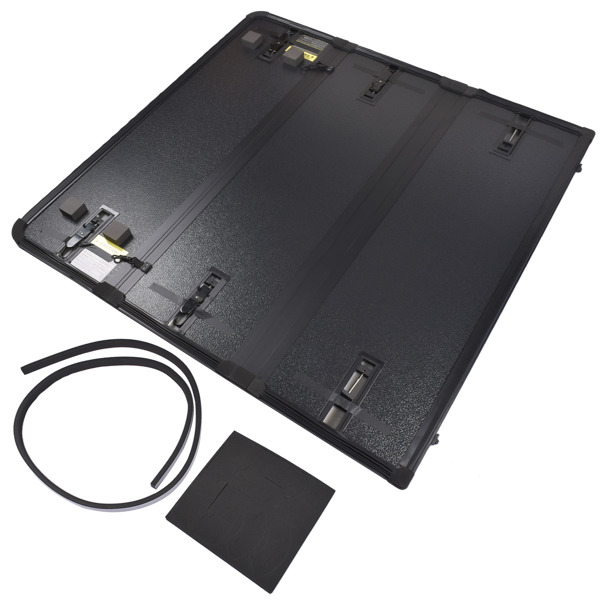 尾箱盖 4.6FT Hard Tri-Fold Tonneau Cover Truck Bed Replacement for 2022-2023 Ford Maverick Waterproof-4