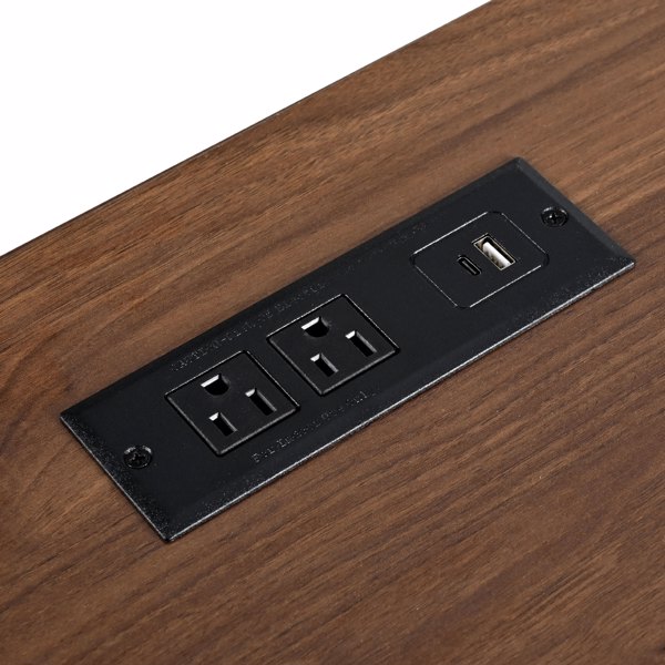 K&K 55.5 英寸农舍厨房岛，带折叠板，厨房储物岛，带谷仓门，电源插座，带香料架的带轮厨房推车，适用于家庭、厨房、餐厅，白色-16