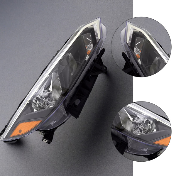 26010-6LY0A 前大灯总成，仅适用于 2024 2025 款日产 Sentra S/SV 卤素四针车型，不含灯泡，前大灯右乘客侧 260106LY0A NI2503302-3