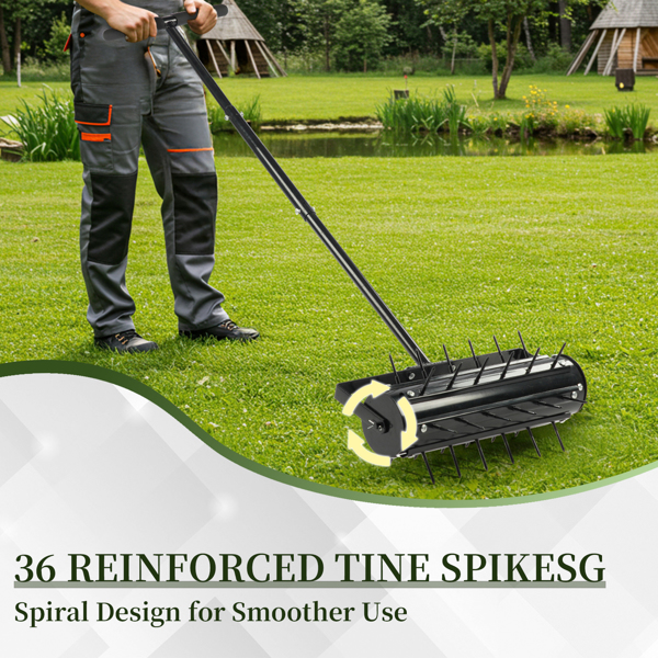 43*20*150CM 黑色 松土耙 T把焊接排钉松土器 配工具手套-9