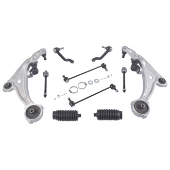 控制臂套装 10PCS Front Lower Control Arms Tierod Fit for Nissan Altima S SE SL SR 2007-2012