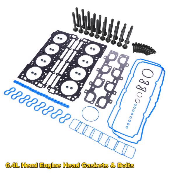 发动机大修包 Head Gaskets Bolts Kit Replacement for Dodge Charger Jeep Chrysler 300 6.4L HEMI 2012-2017-3
