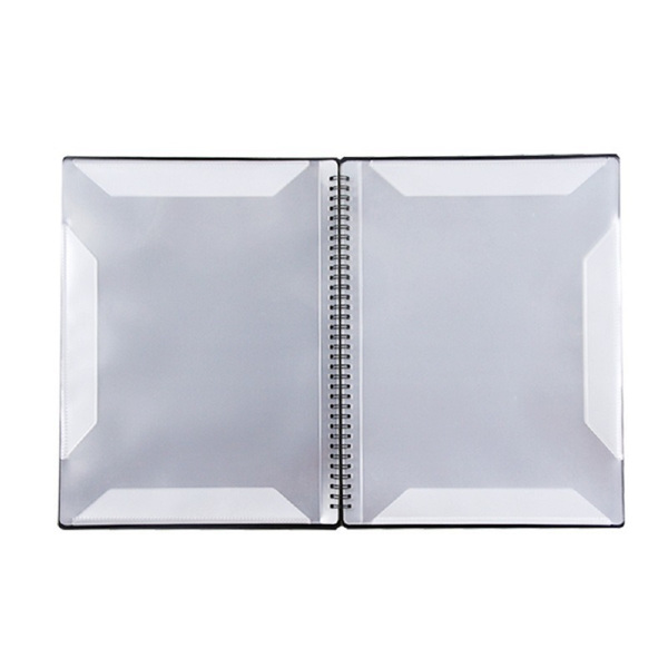 A4琴谱夹钢琴曲谱本不反光可改谱乐谱夹 30页(可放入60张纸) 纯色款黑色-2