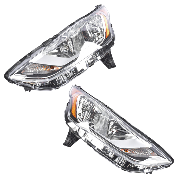 大灯 2pcs Left & Right Headlight Assembly Halogen with Bulb Fit for Ford Transit 2019-2023 KT1Z13008B KT1Z13008A-2