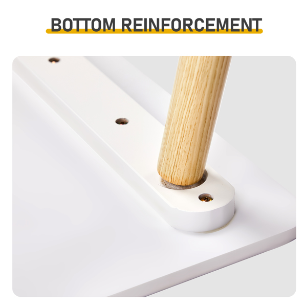 一桌二椅  60*60*44cm 白色+原木色 MDF 儿童桌椅-7