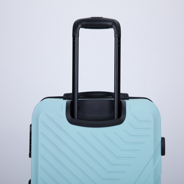 3 件套行李箱套装 ABS 轻型行李箱，带两个挂钩、万向轮、TSA 锁，（20/24/28）绿色-14