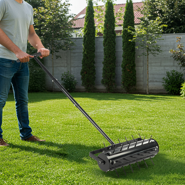 43*20*150CM 黑色 松土耙 T把焊接排钉松土器 配工具手套-5