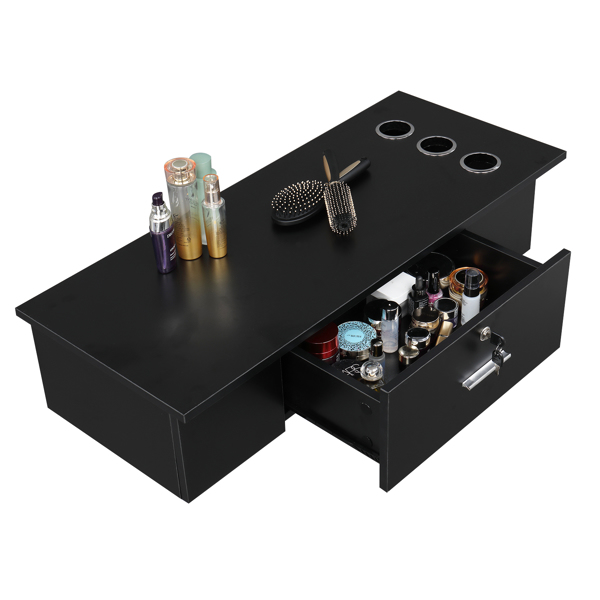 【WC】壁挂式造型理发美容美发Spa沙龙设备 带锁  黑色-8