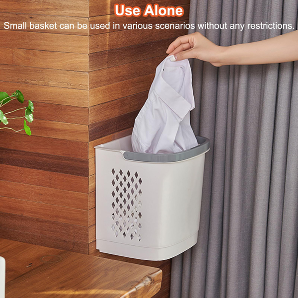 脏衣篮多层置物架衣物收纳筐装衣服杂物收纳篮带轮卫浴家用脏衣篓 韩式特大号【经典款】-7