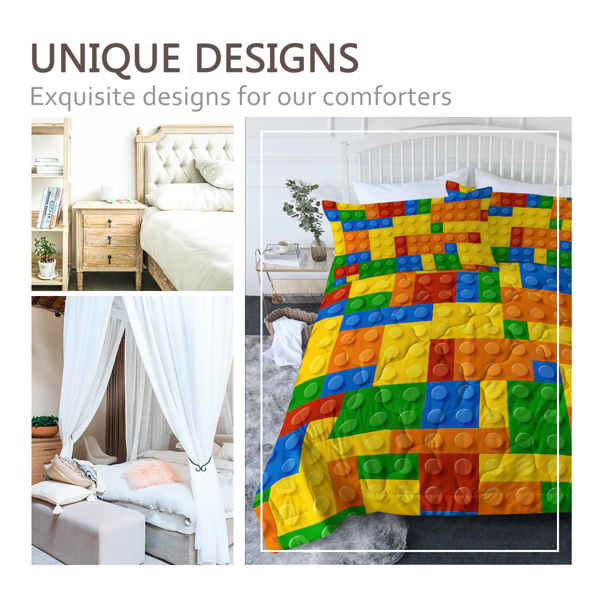 自产数码被子三件套 圆孔积木  美国小号 （temu仅可自提）-5