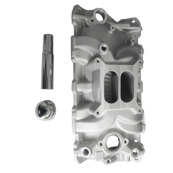 进气歧管 Intake Manifold Performer EPS Dual Plane with Oil Fill Tube Fit for Chevrolet SBC 262-400 1958-1986 Rectangular Aluminum 2703-6