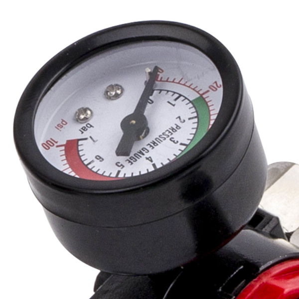 2.5毫米 HVLP 供气式汽车喷枪套装 带调压表 喷漆器-7