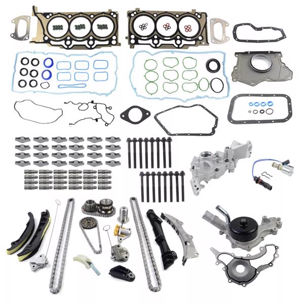 时规修理包 Engine Rebuild Kit Replacement for Chrysler Dodge Jeep Ram 3.6L V6 Pentastar 2011-2015 5184357AE 5184359AB-6