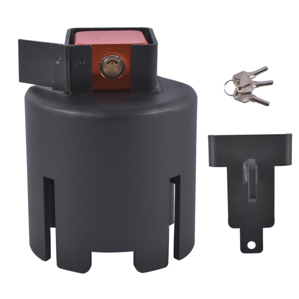 拖车锁 Heavy Duty Trailer Hitch Lock Fits 2" and 2-5/16" Couplers Anti-Theft Coupling Lock for RV Truck w/Key-1