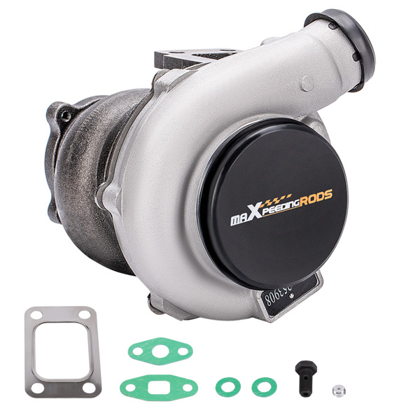 GT3037 涡轮增压器 GT30 500马力+ T3.82 A/R 74 叶轮 涡轮增压器 适用于所有4缸/6缸 2.5L-3.0L 发动机 水冷和油冷-1