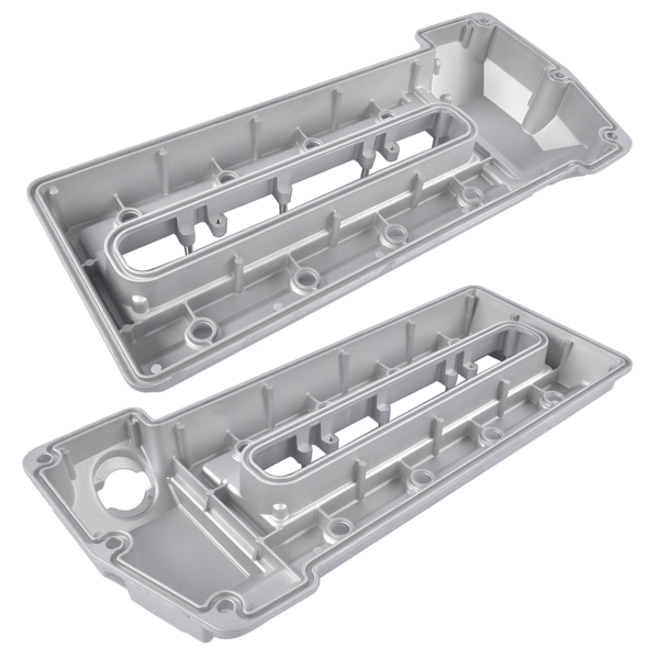 气门室盖 2PCS Left & Right Engine Valve Cover V204891 V204890 Replacement for BMW 540i E39 1998-2003, 740i 740iL E38 1998-2001 V8 4.4L-3