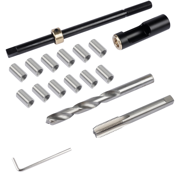 头部螺栓螺纹维修套件 M11x1.5 Metric Head Bolt Thread Repair Kit Replacement for  Honda Toyota Hyundai KIA 35119S-5