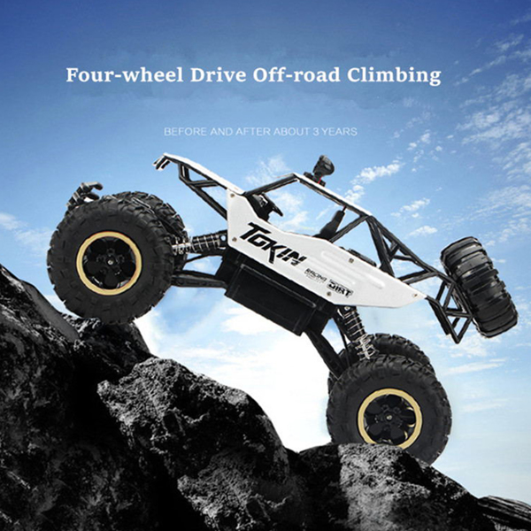 1/12 四驱遥控卡车越野车遥控履带式越野车玩具（银色）-11