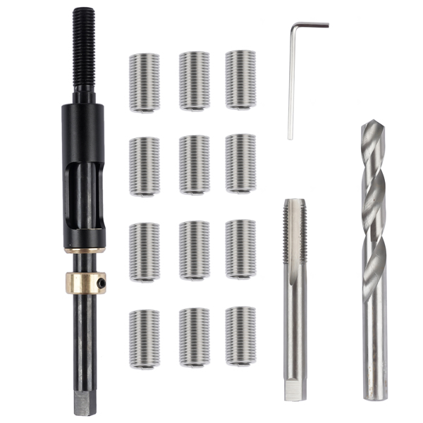 头部螺栓螺纹维修套件 M11x1.5 Metric Head Bolt Thread Repair Kit Replacement for  Honda Toyota Hyundai KIA 35119S-3