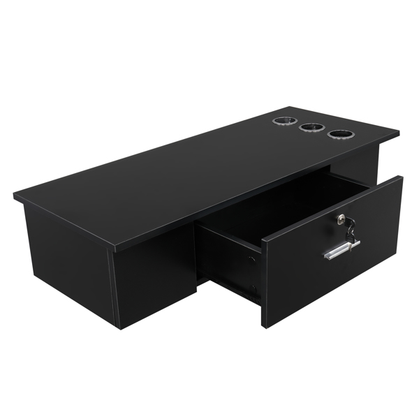 【WC】壁挂式造型理发美容美发Spa沙龙设备 带锁  黑色-23