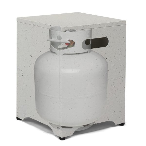 41*41*53.5cm  方形 仿大理石色 燃气收纳 庭院铁边桌-3