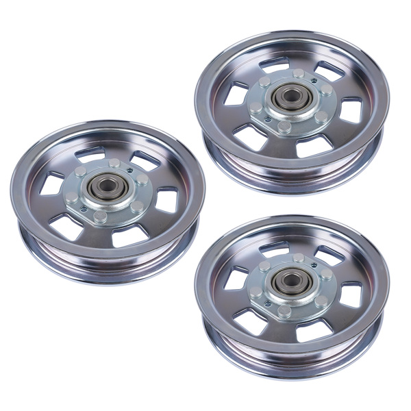 惰轮 3 Flat Idler Deck Pulleys for Bad Boy ZT Series 48" 50" 60" Deck MZ Series 48" 54" Deck Outlaw 54" 61" 72" Deck 033-8000-00 033-2000-00 033-7201-00-4