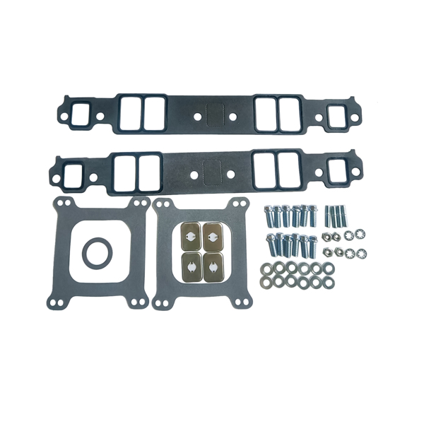进气歧管 Intake Manifold Installation Kit Aluminum Dual Plane Fits for Chevy Small Block 262-400 1955-1986-3