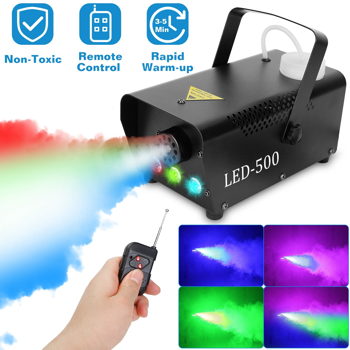 400W 烟雾机 RGB LED 派对俱乐部 DJ 烟雾机 快速加热遥控婚礼舞台烟雾机