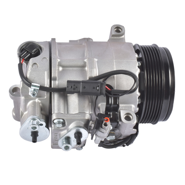 汽车空调压缩机 A/C Compressor 12V 6 Grooves PAG46 110mm Fit for Mercedes-Benz W212 C207 A207 E350 W166 ML350 2013-2014 GLK350 X204 2013 V6 3.5L 197368 198368 A0008302200-1