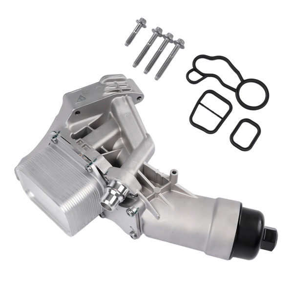 机油滤清器总成 Aluminum Engine Oil Cooler Filter Housing w/Gasket 11428596283 Replacement for BMW 230i 330i 330e 430i 530i 530e X3 X4 2.0L-5