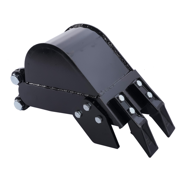 窄挖沟铲斗  Attachment 200mm Narrow Trenching Bucket for Mini Excavators Digger 2-Teeth-6