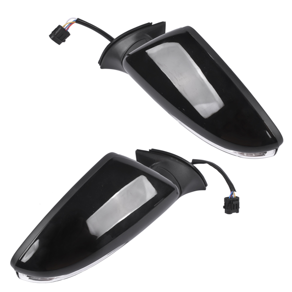 后视镜 Left & Right Side Black Power Heated Mirror with Signal Light Fit for Kia Forte LX Sedan 4-Door 1.8L 2.0L L4 GAS DOHC 2014-2016 87620A7210 87610A7210-6
