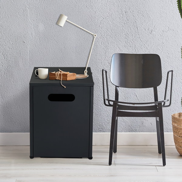 41*41*50.5cm 方形 黑色 翻盖 燃气收纳 庭院铁边桌-11