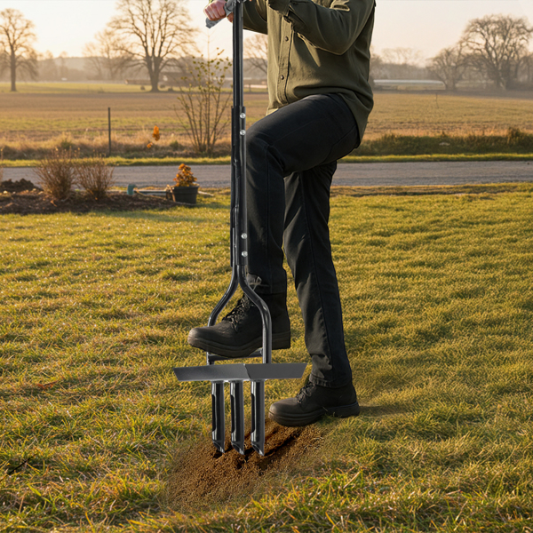 30.5*12.5*109CM 黑色 松土耙 带简易工具 T把松土器-4