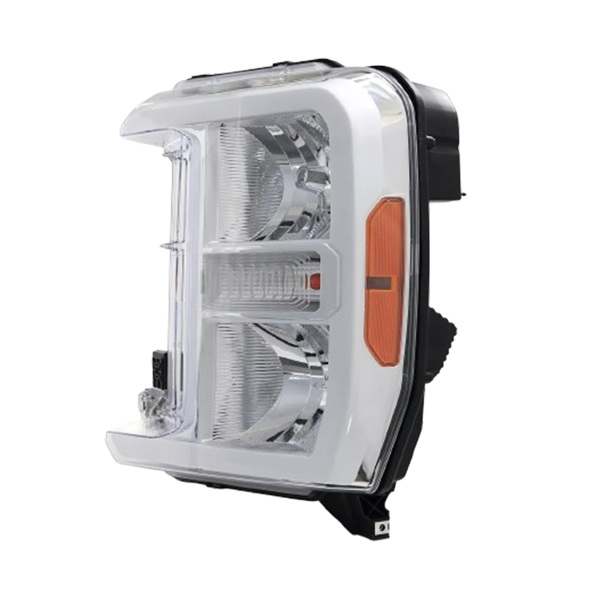 镀铬，适用于 2023-2024 款福特 F250 F350 SuperDuty 卤素大灯总成（左）-8