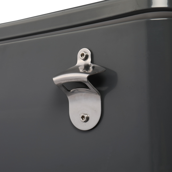 80QT 深灰色 冷冻保温推车 87.5*91*38.5cm 长方形 塑料箱体 铁脚管 冷冻保温-35