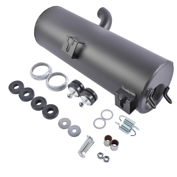 消音器 Exhaust Muffler + Gasket Kit Replacement for Polaris Sportsman 600 700 800 4X4 W/ Donuts 1261223-489 1261223-029 1261079-029-6