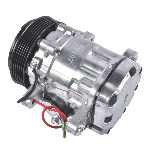 汽车空调压缩机 A/C Compressor 6 Grooves with Clutch Fit for Caterpillar All Models w/ Sanden 7176 SD7B10 1985-2008-3