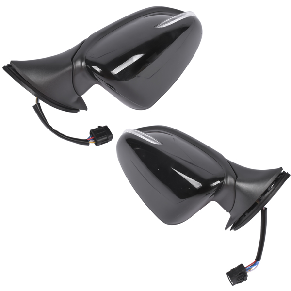 后视镜 Left & Right Side Black Power Heated Mirror with Signal Light Fit for Kia Forte LX Sedan 4-Door 1.8L 2.0L L4 GAS DOHC 2014-2016 87620A7210 87610A7210-3