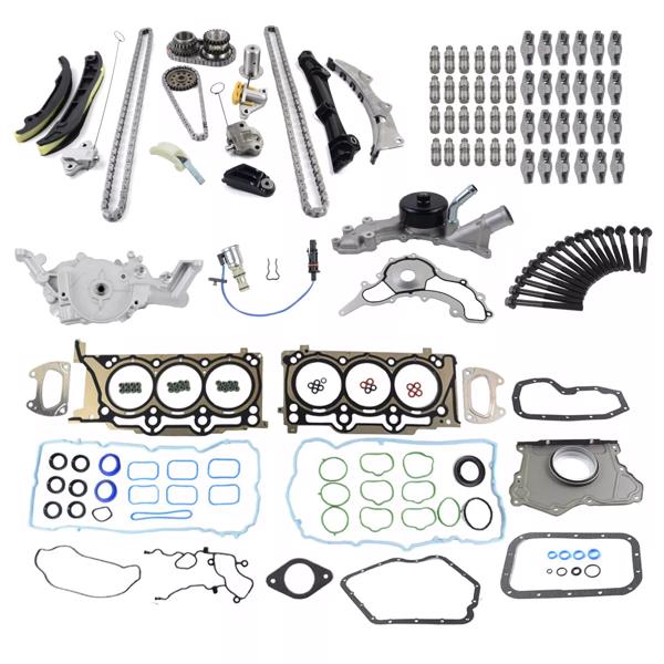 时规修理包 Engine Rebuild Kit Replacement for Chrysler Dodge Jeep Ram 3.6L V6 Pentastar 2011-2015 5184357AE 5184359AB-3