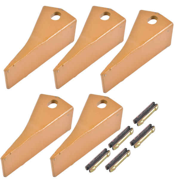 斗齿 5Pcs 230SP Casting Bucket Teeth & TF23P Flex Pins for Backhoe Skid Steer Loader-7