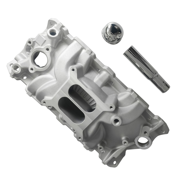 进气歧管 Intake Manifold Performer EPS Dual Plane with Oil Fill Tube Fit for Chevrolet SBC 262-400 1958-1986 Rectangular Aluminum 2703-4