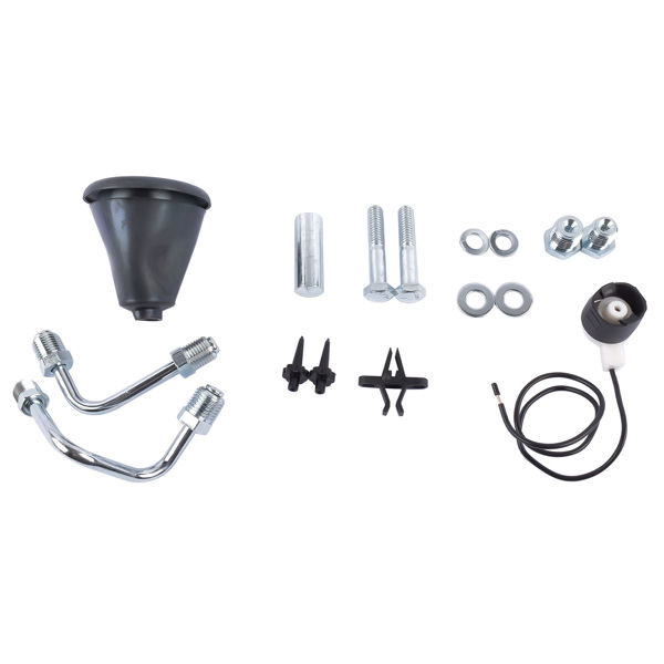 刹车总成 8” Dual Zinc Power Brake Booster Master Cylinder Disc Drum Kit Fit for Chevy GMC Truck C10 Suburban 1967-1972-3