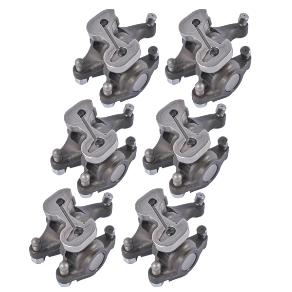 摇臂总成 6pcs Rocker Arms w/Steel Isolator Replacement for Dodge Cummins Ram 2500 3500 5.9L 6.7L 1999-2018 4995602 3941928 4928698 4995603-3