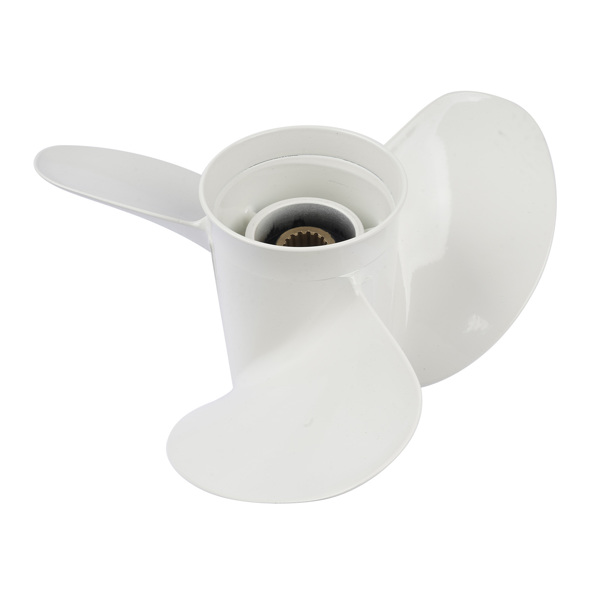 螺旋桨 Aluminum Alloy Boat Propeller 19" x 13" White Fit for Yamaha Outboard Engines 85HP 90HP 15 Spline-1