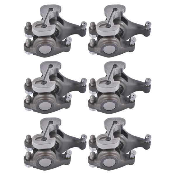 摇臂总成 6pcs Rocker Arms w/Steel Isolator Replacement for Dodge Cummins Ram 2500 3500 5.9L 6.7L 1999-2018 4995602 3941928 4928698 4995603-1
