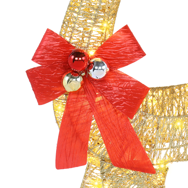 3pcs家庭麋鹿 54*38*122cm 金色 铁架 棉线 葱粉 圣诞灯饰麋鹿 30.00V 30.00V,3.60W 庭院 北美-11