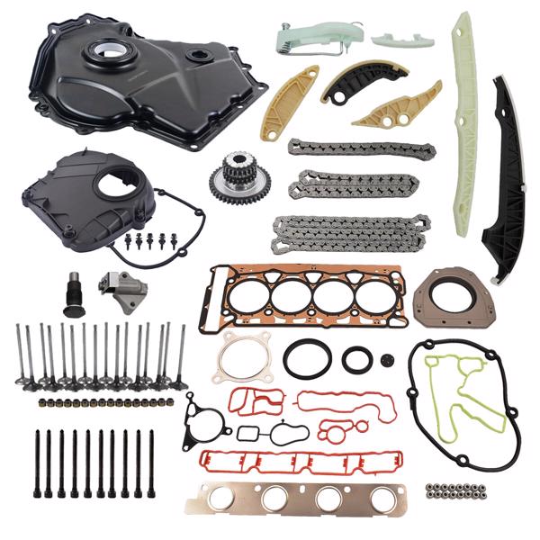 正时链条套装 Engine Timing Chain & Cover Kit Replacement for Audi VW 1.8T 2.0TFSI Jetta A4 EA888 CCZ CAB 06H103383AF 06D198385D 06D109601M-3